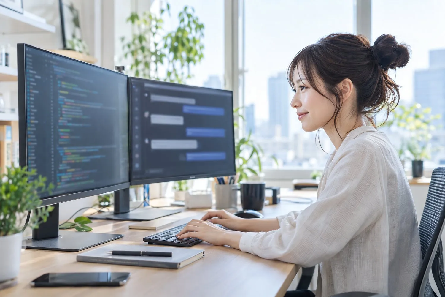 AIを活用したアプリ開発レッスンのイメージ